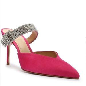 SCHUTZWomen's Tishara Embellished High Heel Mules Size 8